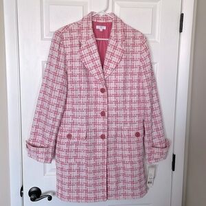 Apt. 9 Pink Plaid Women's Coat